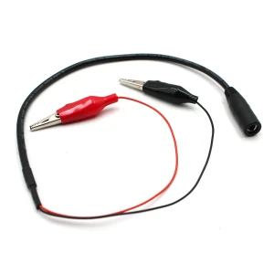 2.1mm Female Barrel Jack to Alligator/Crocodile Connector